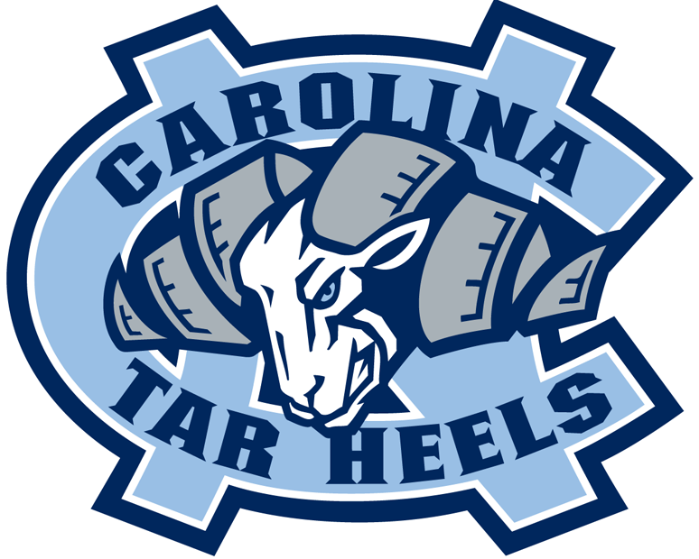 North Carolina Tar Heels 1999-2004 Primary Logo diy DTF decal sticker